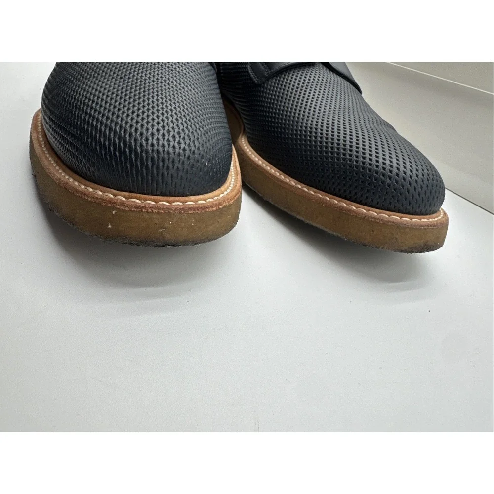 Common Projects 1899 Derby Shine Perforated Leather Navy Blue Shoes Mens Size 43